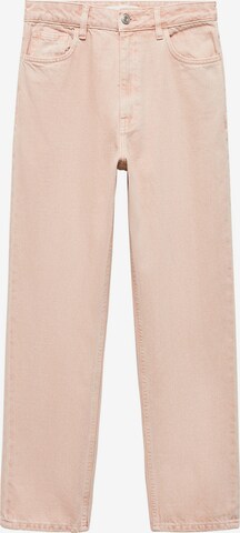 MANGO Regular Jeans in Roze: voorkant