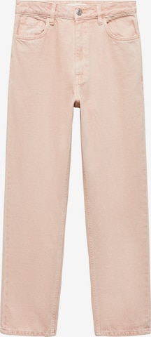 MANGO Regular Jeans in Roze: voorkant