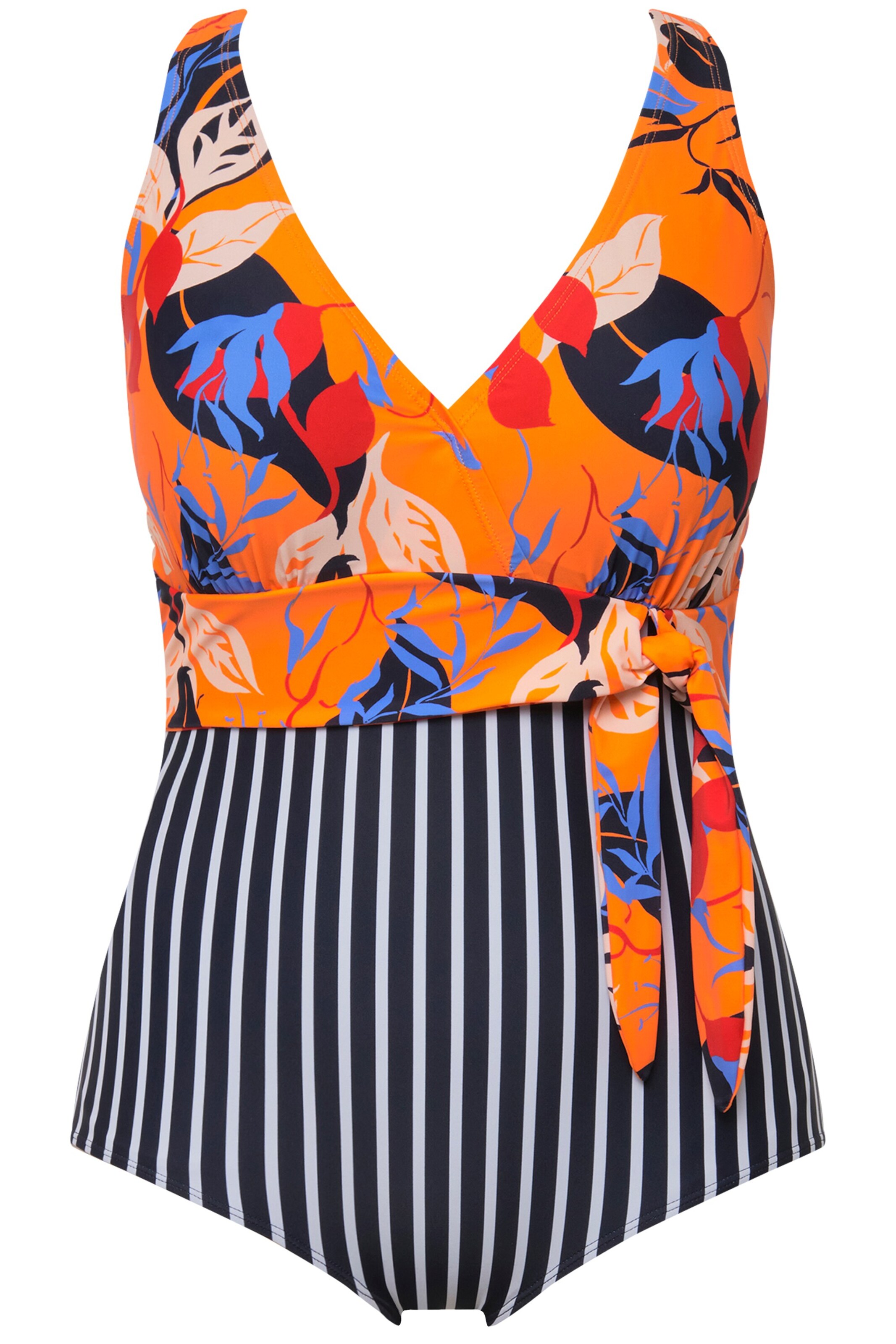 Maillot de bain Ulla Popken en orange : devant