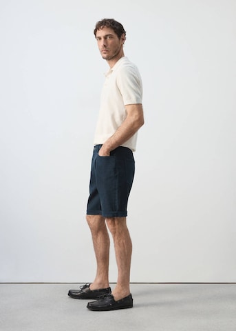 MANGO MAN Slim fit Pants 'Nepto' in Blue