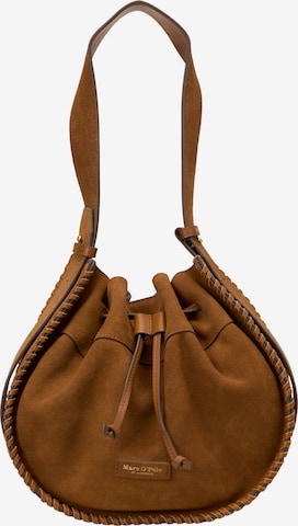 Sac bandoulière Marc O'Polo en marron : devant