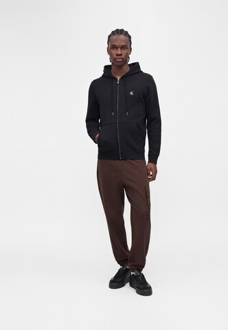 Calvin Klein Jeans Sweatjacke in Schwarz