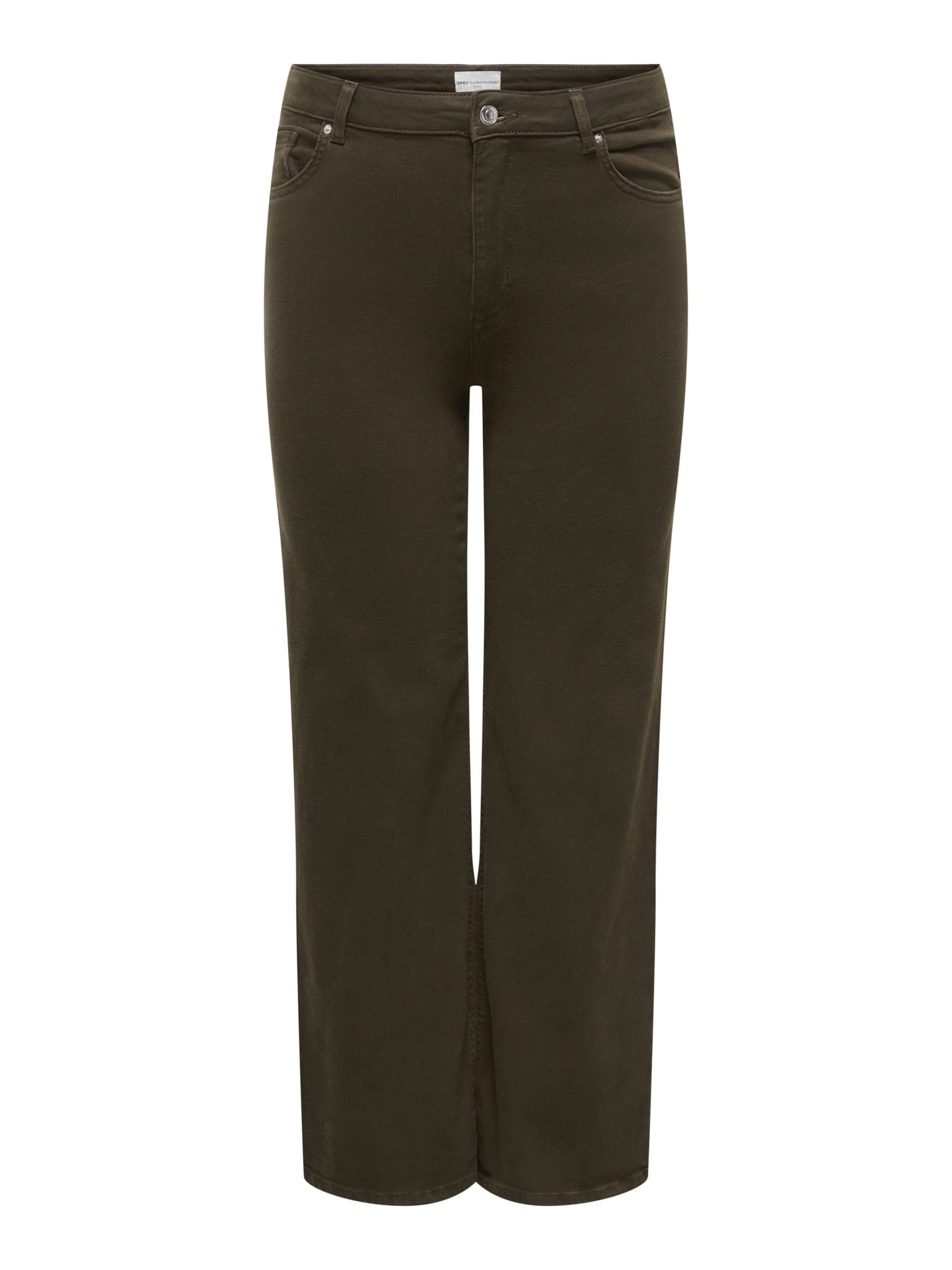 ONLY Carmakoma Regular Jeans in Brown: front