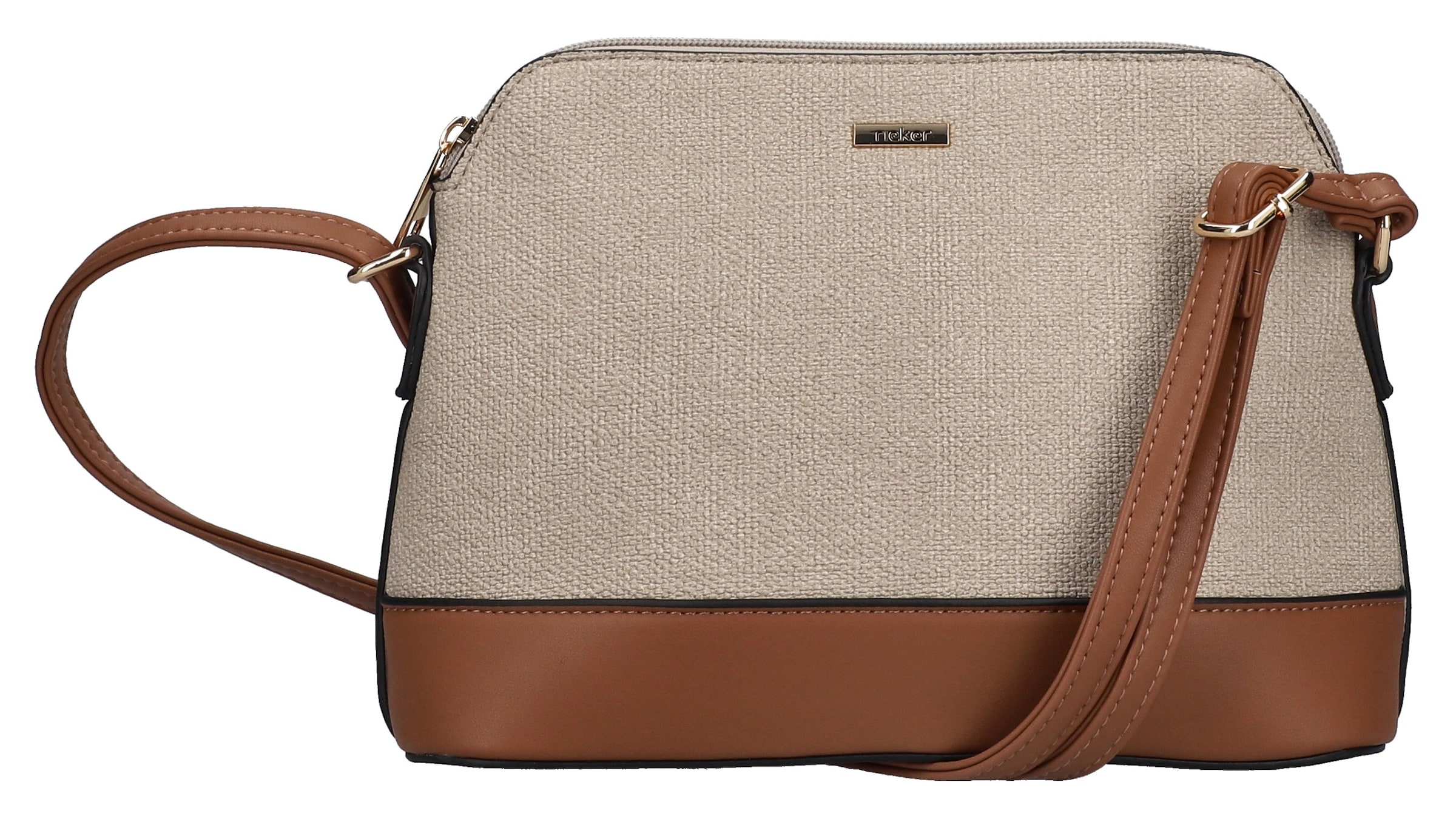 Rieker Crossbody Bag in Beige: front