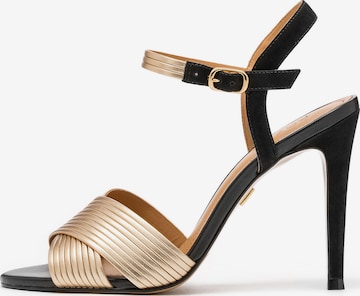 Kazar Sandals in Gold: front