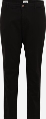 Pantalon chino 'JJIMARCO' Jack & Jones Plus en noir : devant