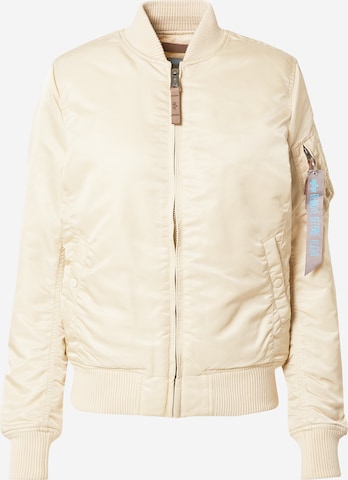 ALPHA INDUSTRIES Between-season jacket in Beige: front