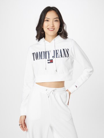 Tommy Jeans Sweatshirt i vit: framsida