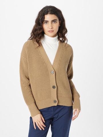 TOMMY HILFIGER Knit cardigan in Brown: front