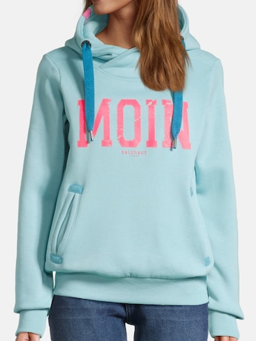 salzhaut Sweatshirt 'Sünn - Moin' in Blau