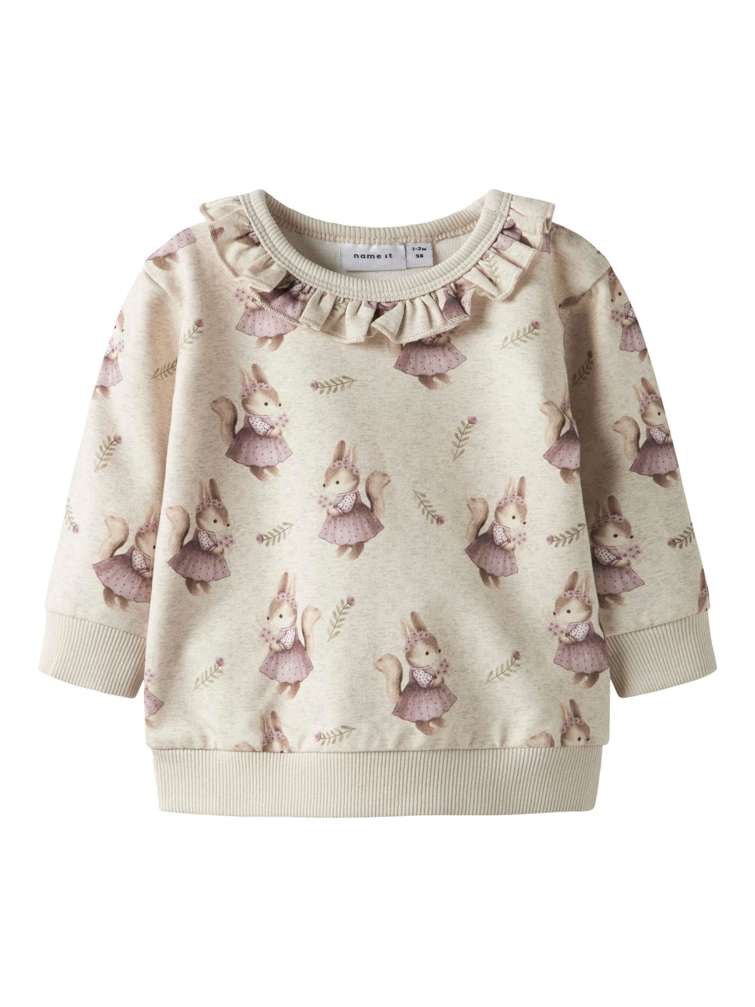 NAME IT Sweatshirt i beige: forside