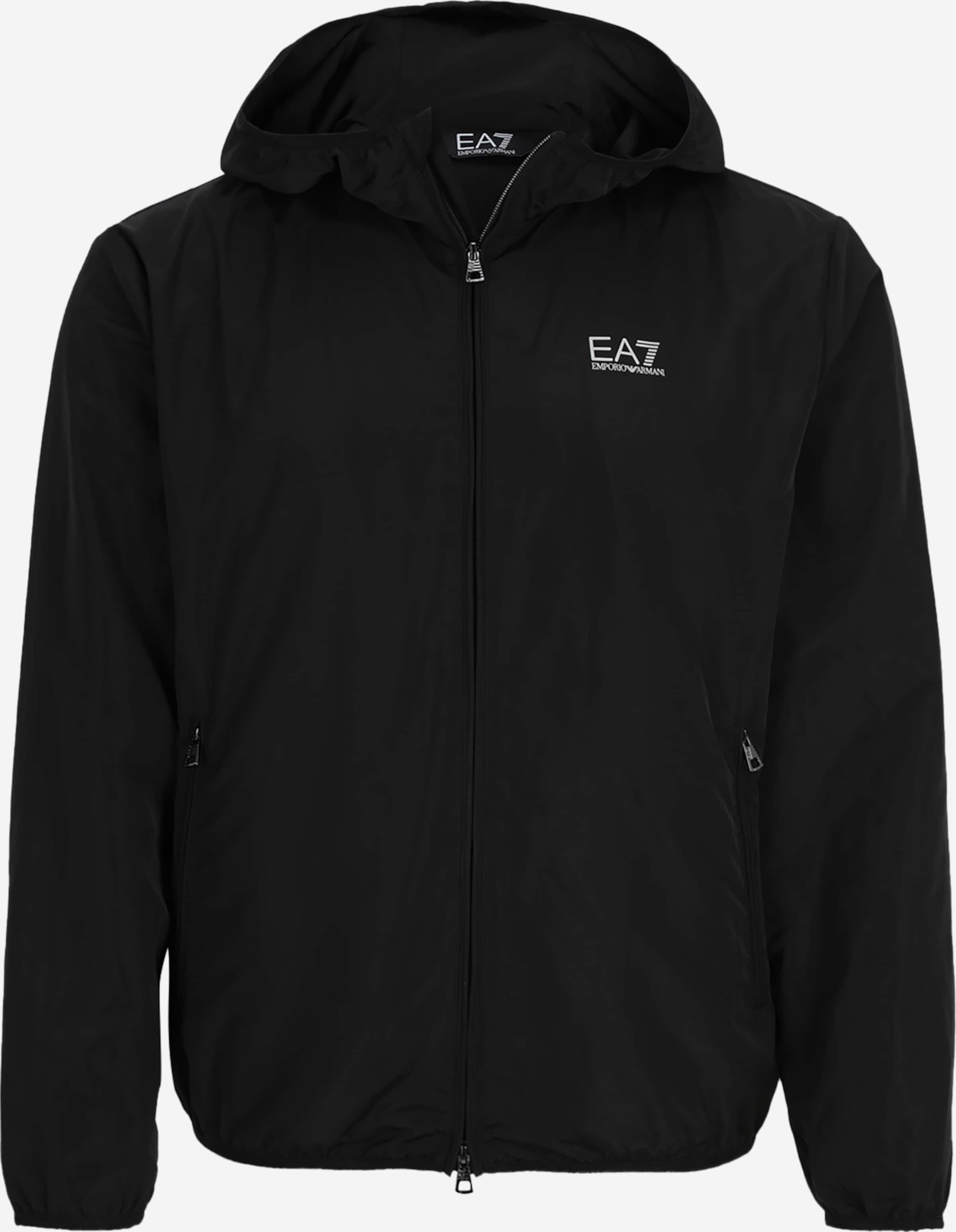 EA7 Emporio Armani Geacă de primăvară-toamnă pe Negru | ABOUT YOU