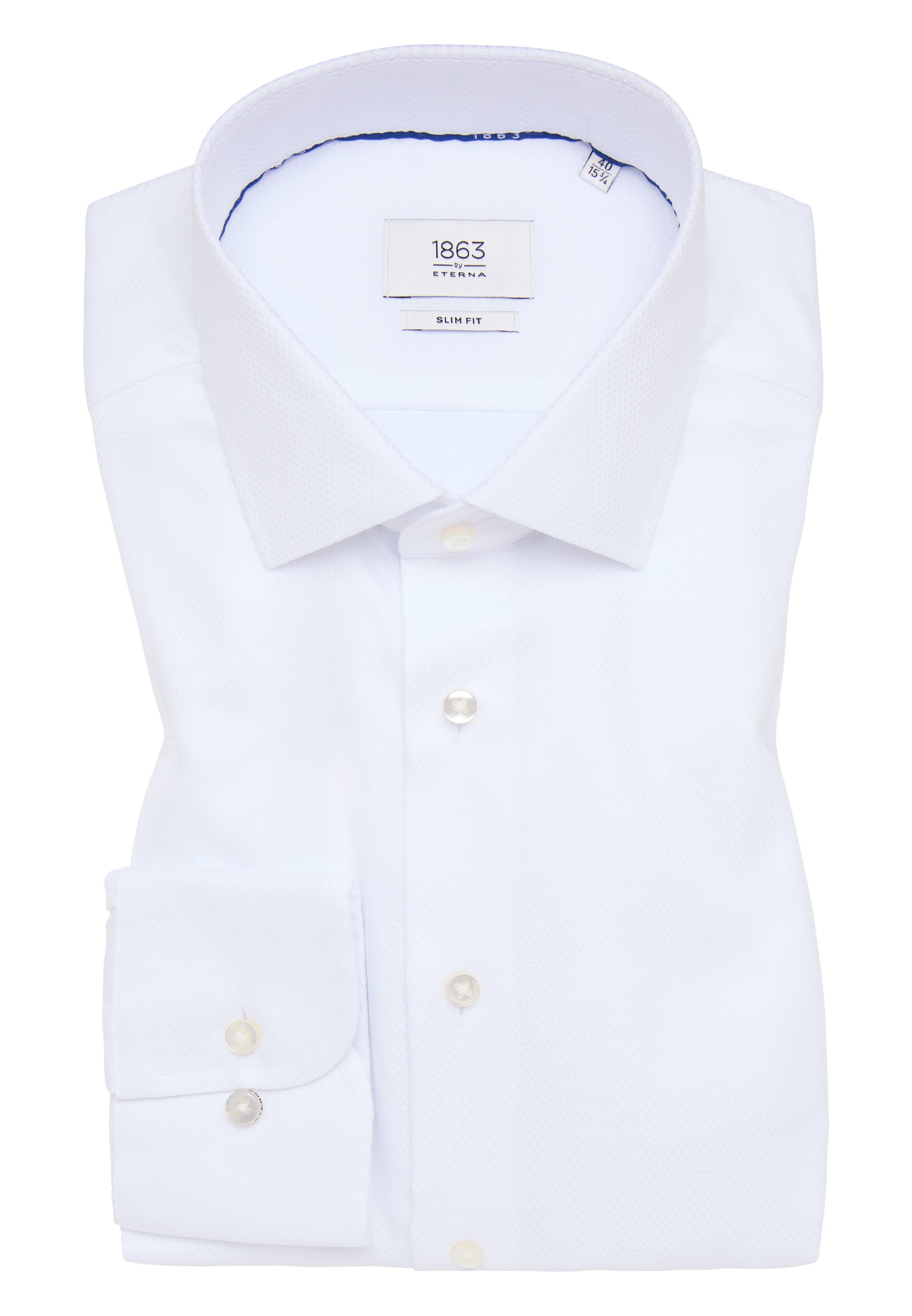 ETERNA Slim Fit Hemd in Weiß