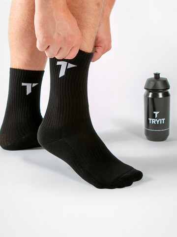 TRYIT Athletic Socks in Black
