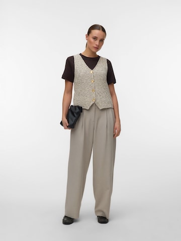 VERO MODA Gebreide bodywarmer 'VMPENELOPE' in Beige