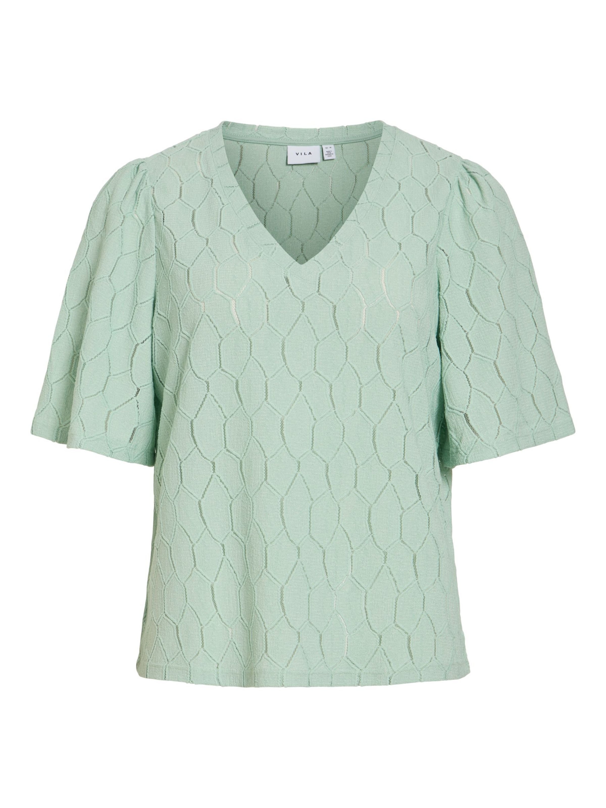 VILA - Blusa en verde: frente