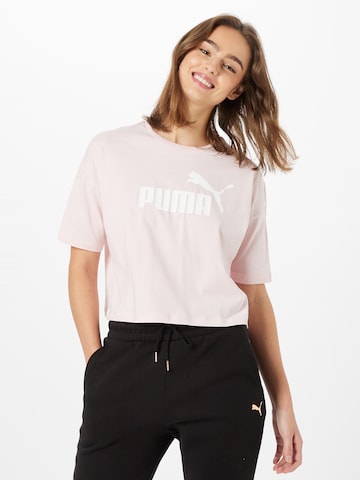 PUMA Λειτουργικό μπλουζάκι 'Essential' σε ροζ: μπροστά