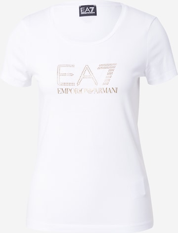 EA7 Emporio Armani - Camiseta en blanco: frente