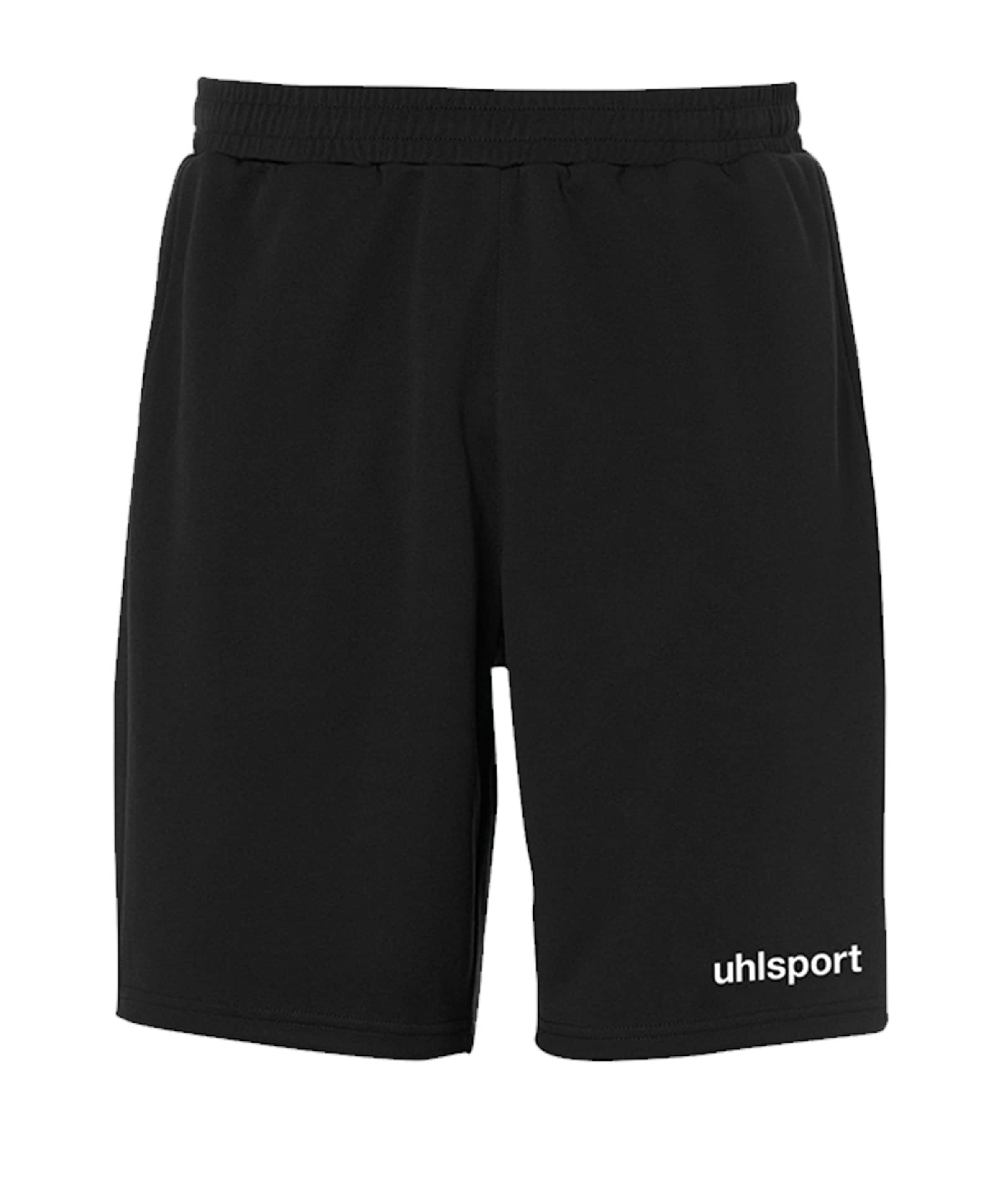 UHLSPORT Regular Workout Pants in Black: front