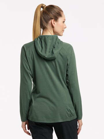 Haglöfs Athletic Zip-Up Hoodie 'Mirre Mid' in Green