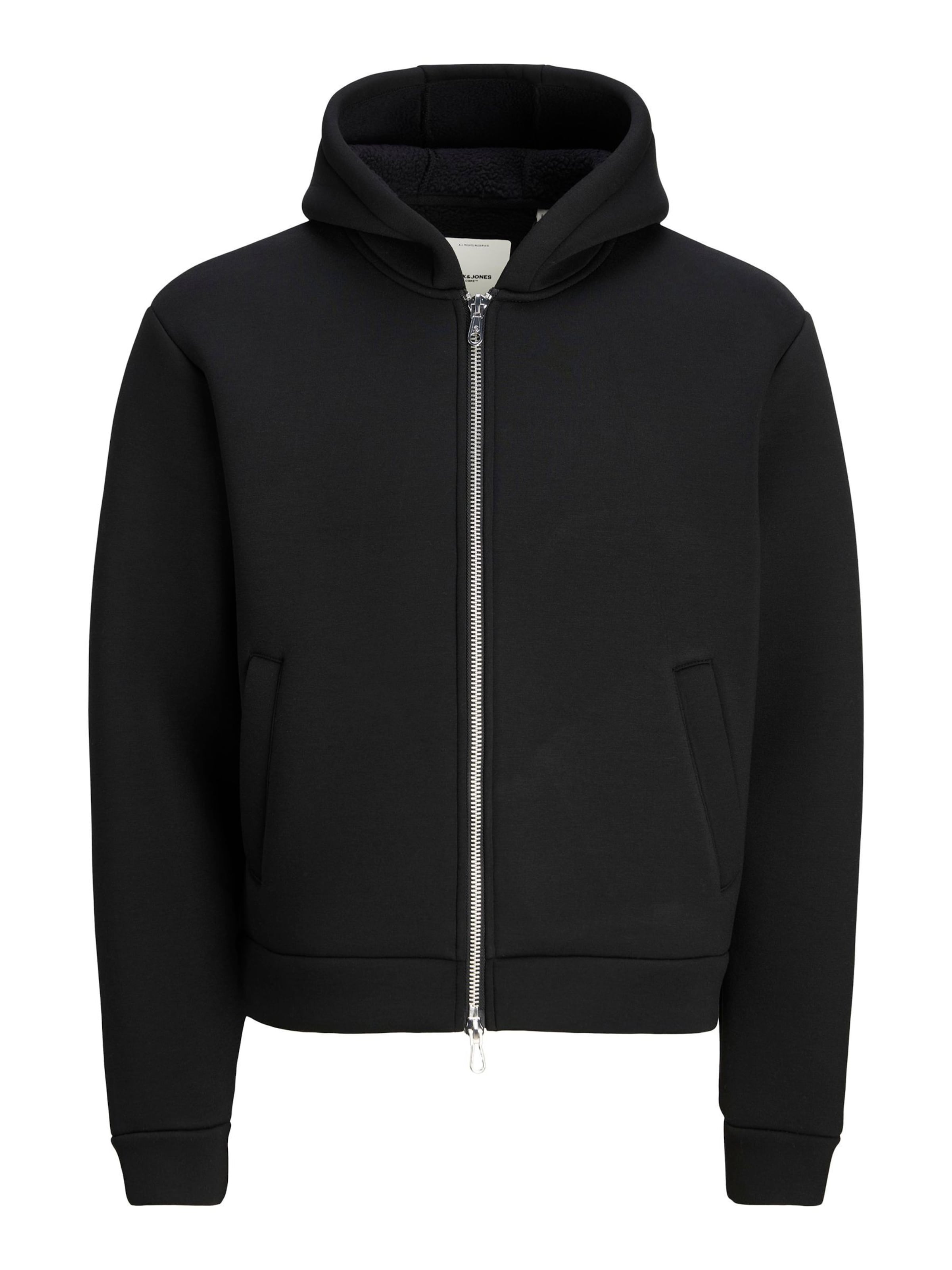 Veste de survêtement JACK & JONES en noir : devant