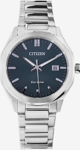 Montre à affichage analogique CITIZEN en argent : devant