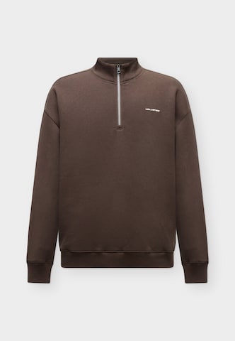 HOLLISTER Sweatshirt in Braun: Vorderseite
