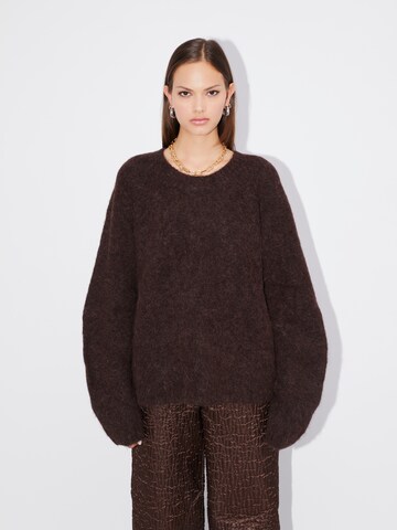 LeGer by Lena Gercke Oversized Sweater 'SANDRA' in Brown: front