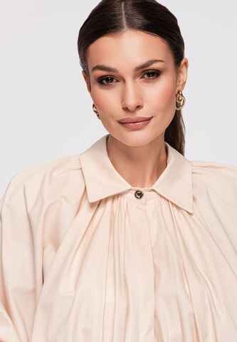 Ombre Blouse in Beige