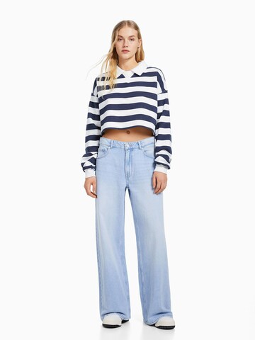 Bershka Wide leg Jeans in Blue