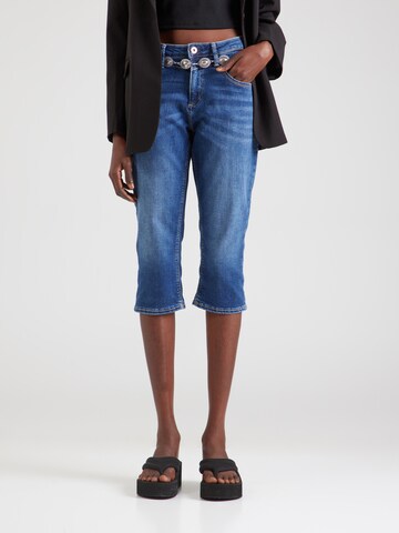 Coupe slim Jean 'Catie' QS en bleu : devant