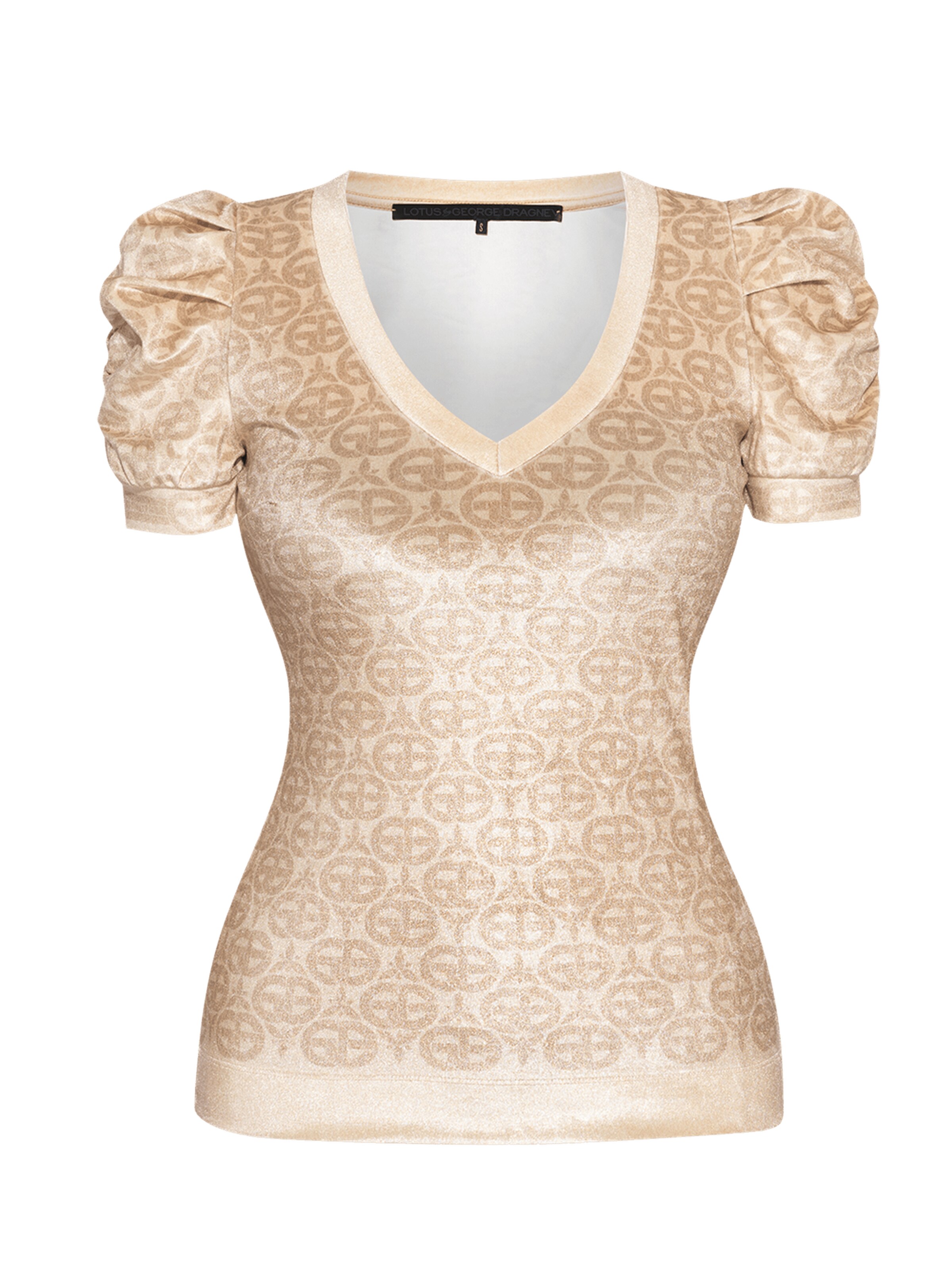 JIORO Bluse 'IVORY'‌‌‌‌ in Beige: Vorderseite
