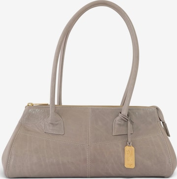 Atelier Medida Schultertasche 'East West Leather Bag' in Grau: Vorderseite