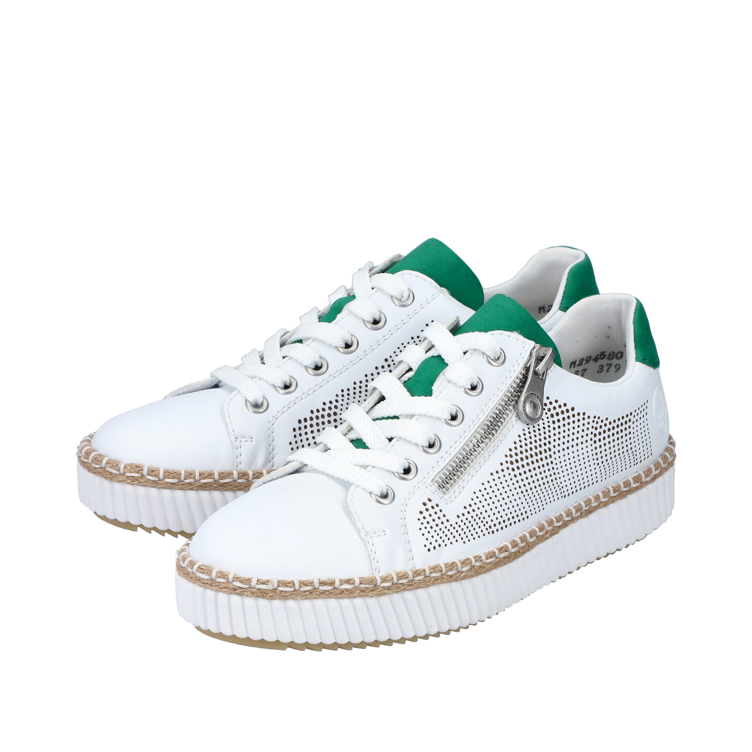 Baskets basses ' M2945 ' Rieker en blanc