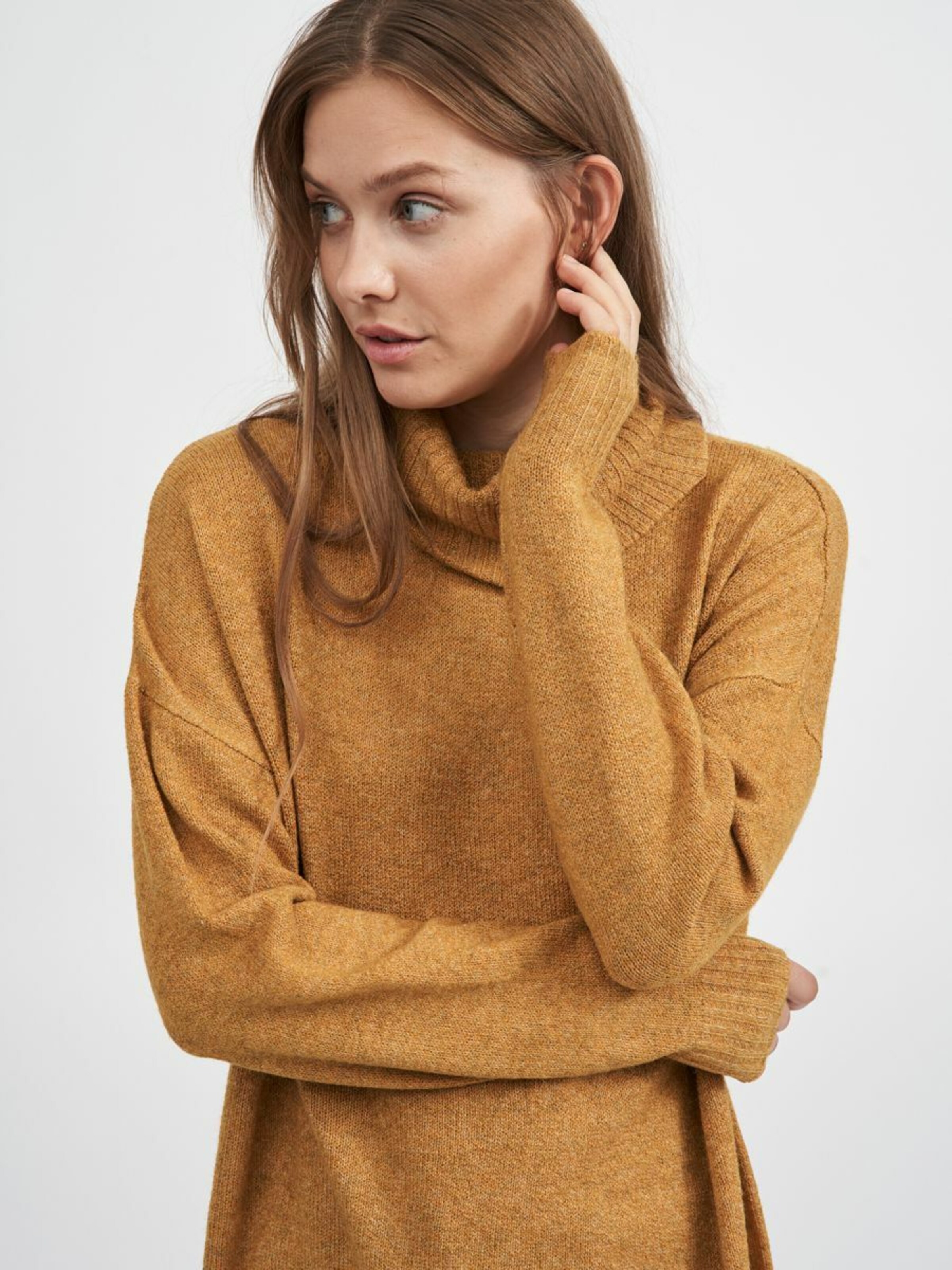 Frauen Große Größen VILA Kleid in Gelb - KA98445 Frauen Große Größen VILA Kleid in Gelb - KA98445