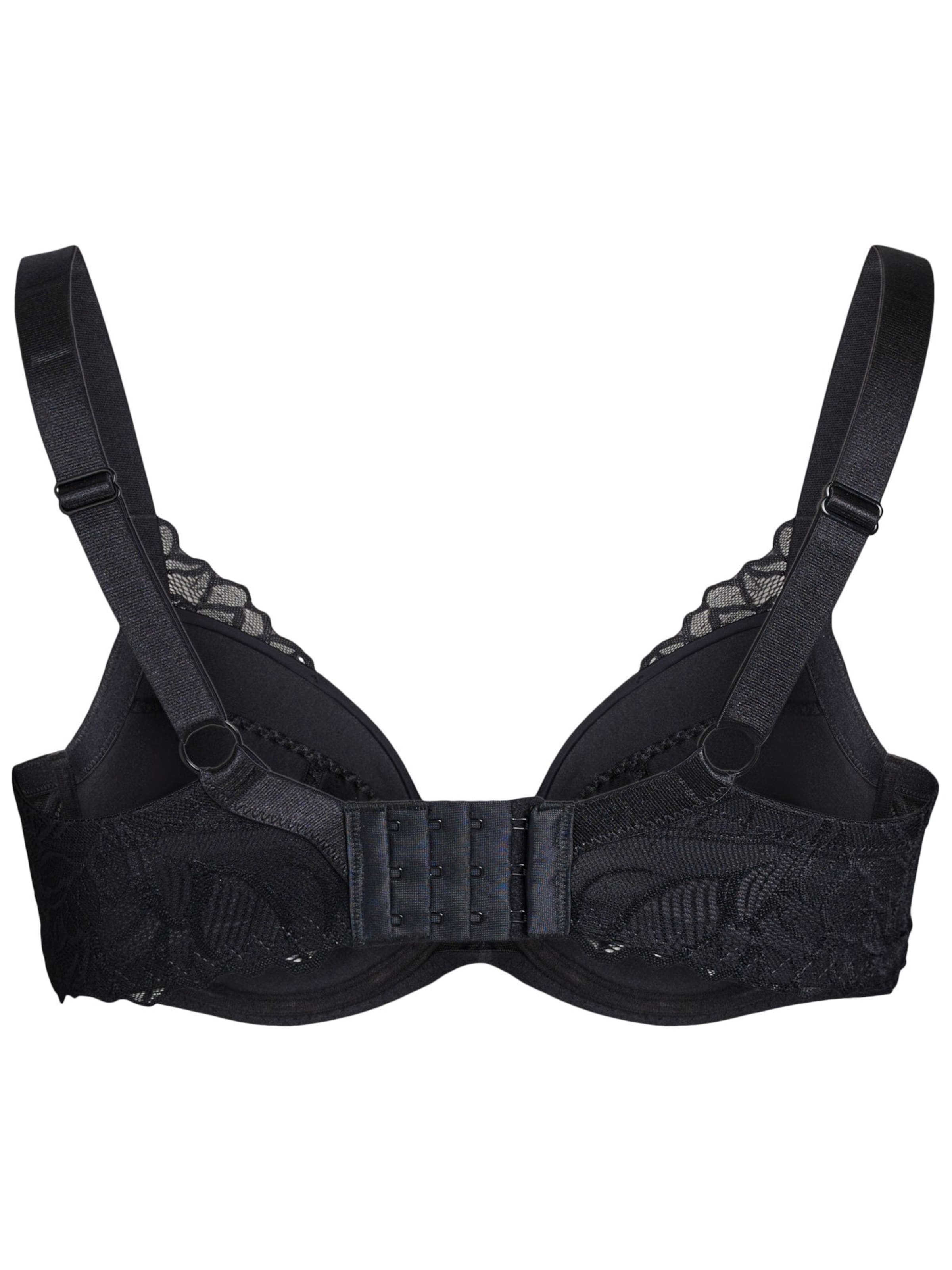 Devoted by Zizzi T-shirt Bra 'Layla' in Black