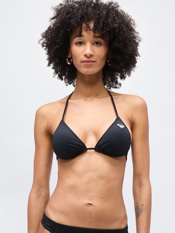 ROXY Trójkąt Góra bikini 'Solid Essentials' w kolorze czarny: przód