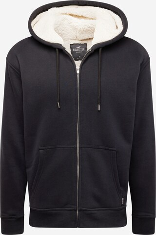 HOLLISTER Sweatjacka i svart: framsida