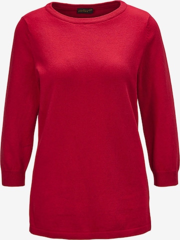 Goldner Pullover in Rot: Vorderseite