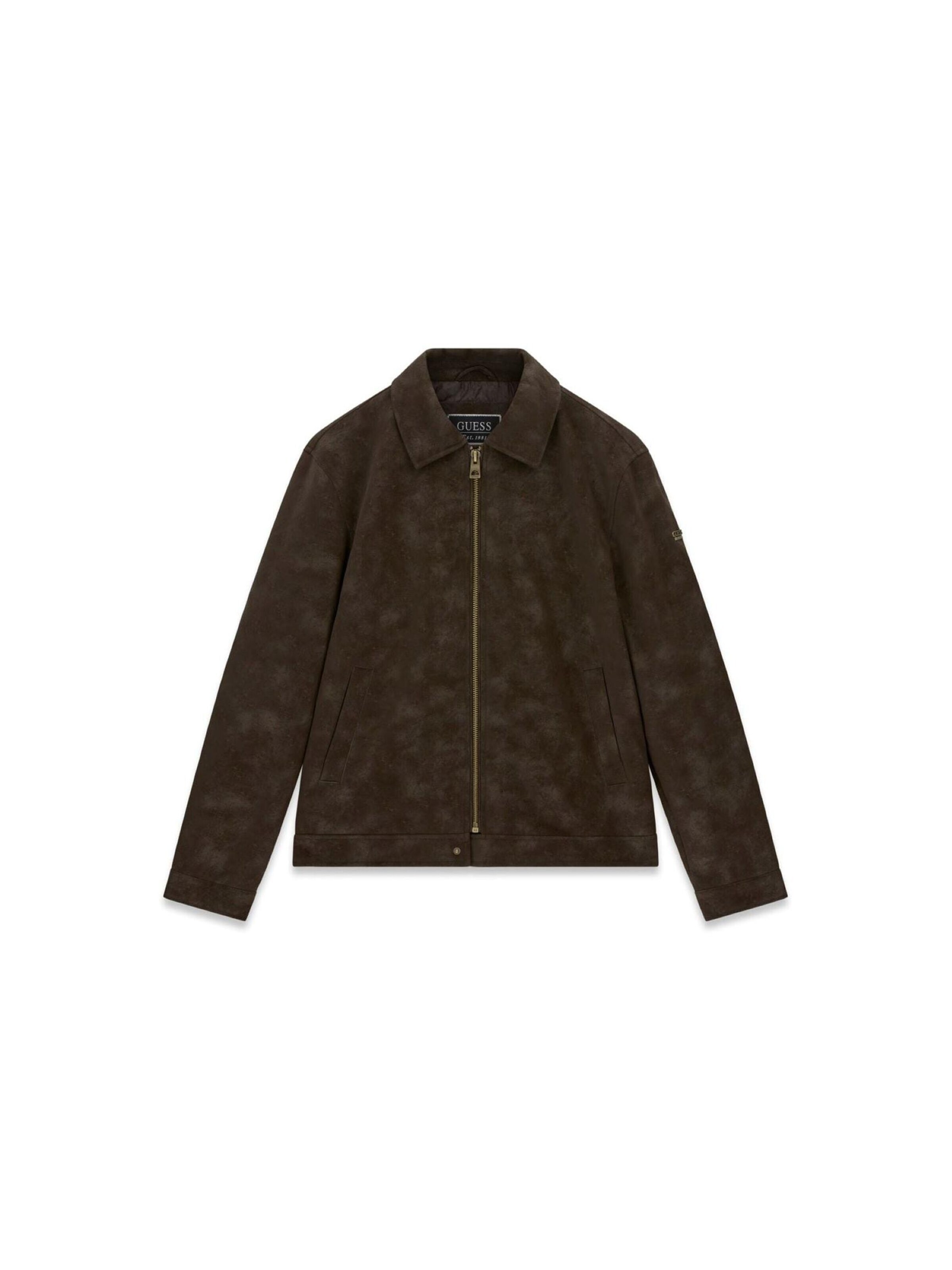 GUESS Übergangsjacke 'Giubbotto M6BL28W4140'‌‌‌‌‌‌‌‌ in Braun: Vorderseite
