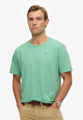 Superdry Shirt 'Essentials' in Groen: voorkant