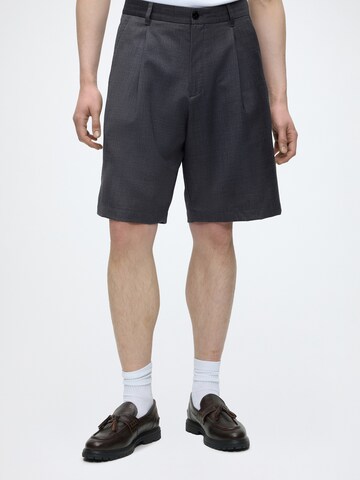 Samsøe Samsøe Loose fit Pleat-front trousers 'Mandla' in Grey: front
