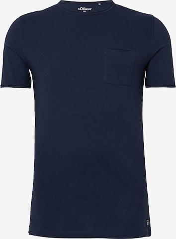 s.Oliver Shirt in Blauw: voorkant