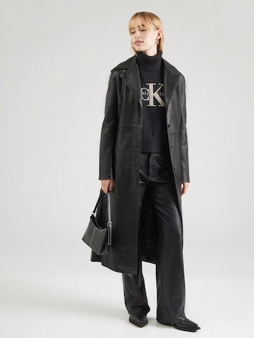 Calvin Klein Jeans Pullover 'Chenille' i sort