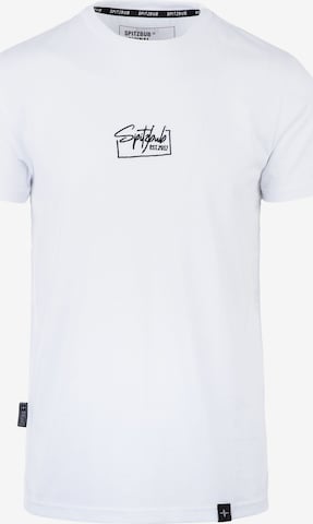 T-Shirt 'signature' SPITZBUB en blanc : devant