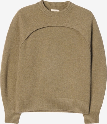 Pull-over 'Cashmere Crewneck Twin Set' GOBI Cashmere en vert : devant