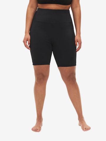 Shorts de bain Swim by Zizzi en noir : devant