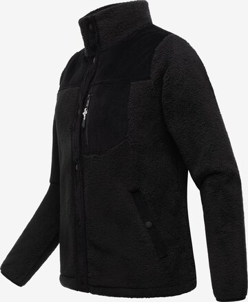 Ragwear Fleecejacke 'Appopis Block' in Schwarz