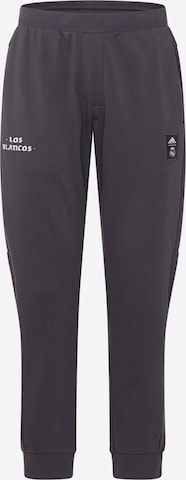 ADIDAS PERFORMANCE - Tapered Pantalón deportivo 'REAL CS' en negro: frente