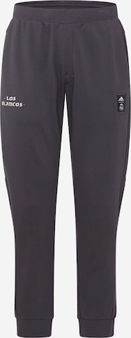 ADIDAS PERFORMANCE Tapered Sportbroek 'REAL CS' in Zwart: voorkant